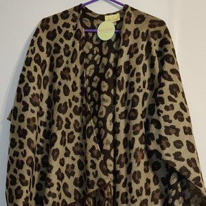 Cheetah Print shawl/cover-up